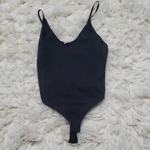 Free People Black Bodysuit